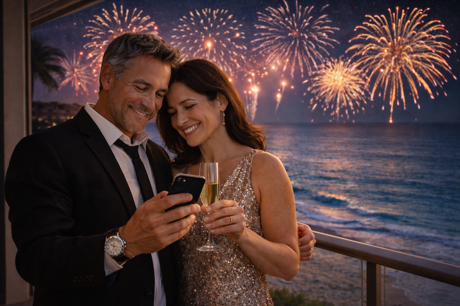 Director ejecutivo celebrando el éxito empresarial respaldado por inteligencia artificial